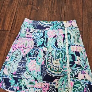 Lilly Pulitzer Brenna Skirt Lookin Sharp Print Size Small